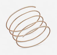 Mattia Cielo Rugiada Tennis 18K Rose Gold & Titanium Diamond Wrap Bracelet LJWR349-PM