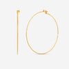Mattia Cielo Rugiada Diamanti 18K Rose Gold & Titanium Diamond Hoop Earrings LJWR352D-P