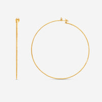 Mattia Cielo Rugiada Diamanti 18K Rose Gold & Titanium Diamond Hoop Earrings LJWR352D-P