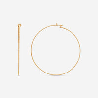 Mattia Cielo Rugiada Diamanti 18K Rose Gold & Titanium Diamond Hoop Earrings LJWR352D-P