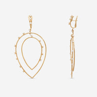 Mattia Cielo Rugiada Diamanti 18K Rose Gold & Titanium Diamond Drop Earrings LJWR414-P