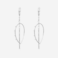 Mattia Cielo Rugiada Diamanti 18K White Gold & Titanium Diamond Drop Earrings LJWR414-W