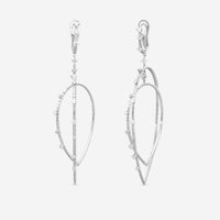 Mattia Cielo Rugiada Diamanti 18K White Gold & Titanium Diamond Drop Earrings LJWR414-W