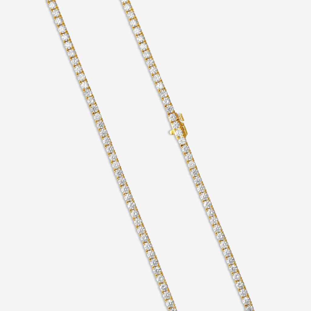 Ina Mar 14K Yellow Gold Diamond 4-Prong Tennis Necklace N1197K-FY-1500F - THE SOLIST