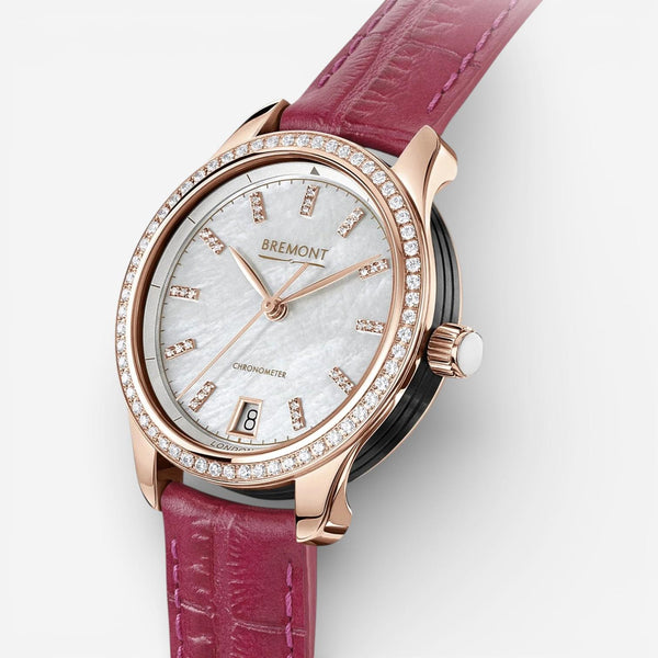 Bremont Lady K 18K Rose Gold Diamond Automatic Ladies Watch LADY-K-RG-R-S