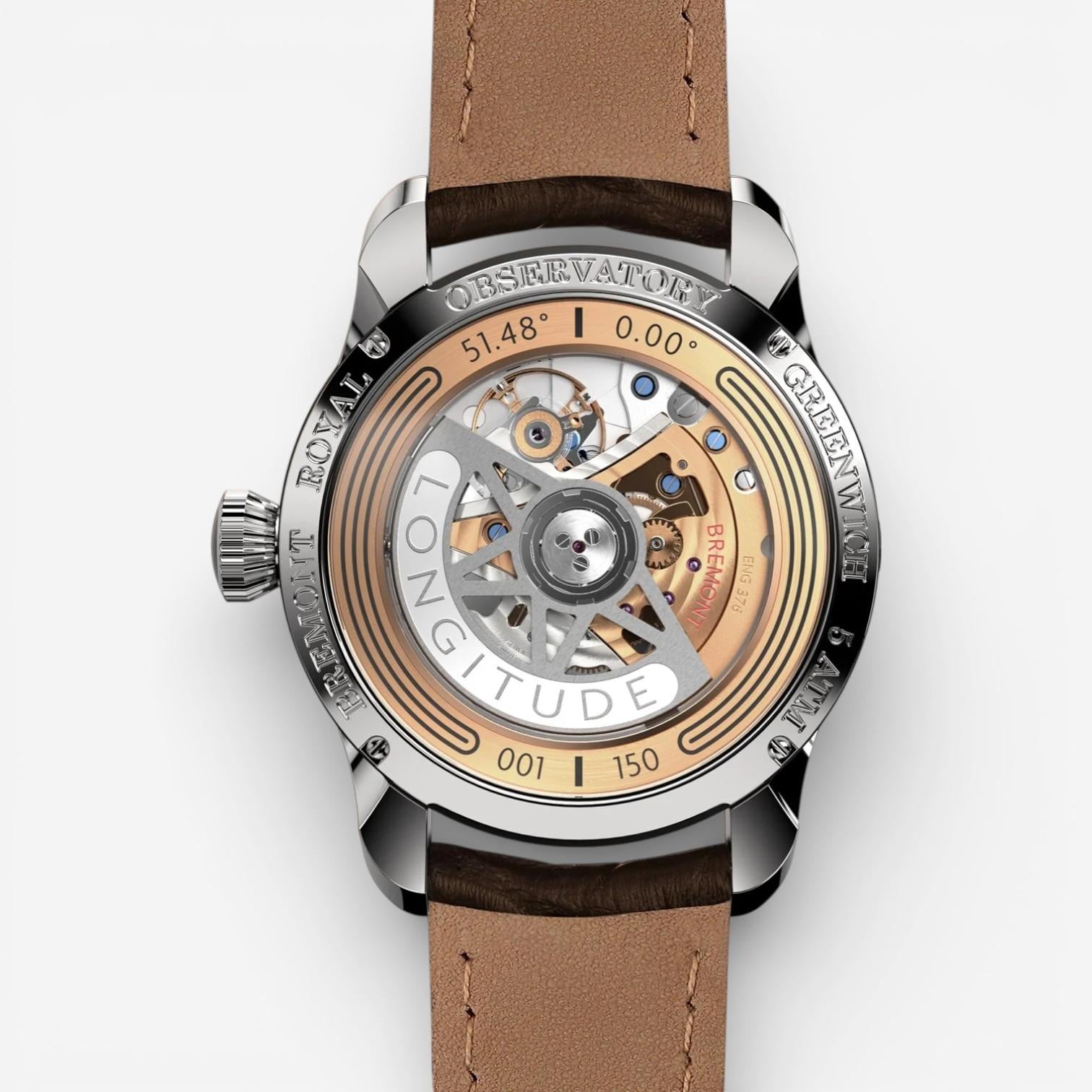 Bremont Longitude Stainless Steel Automatic Men's Watch LONGITUDE-SS-R-S