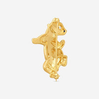 Suna 18K Yellow Gold Sapphire & Diamond Bear Pin P7142SY