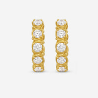 Ina Mar 18K Yellow Gold 1.10 ctw. Round Diamond Huggie Earrings AEP31062BI-YQJ00