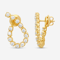 Ina Mar 18K Yellow Gold 1.43 ctw. Round Diamond Earrings M-AER21469BI-YQJ00