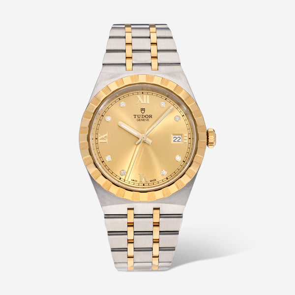 Tudor Royal Champagne Dial 38mm Steel And Yellow Gold Automatic Ladies Watch M28503-0005