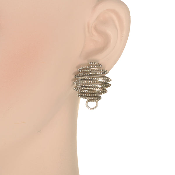Piero Milano 18K White Gold Diamond 1.24ct. tw. Huggie Earrings M4240RB2TT - THE SOLIST