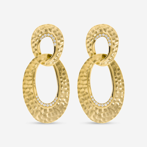 Piero Milano 18K Yellow Gold, Diamond 0.29ct. tw. Drop Earrings - THE SOLIST
