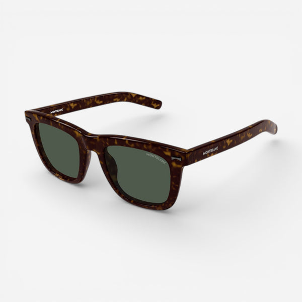 Montblanc Havana & Brown Square Unisex Sunglasses MB0226S007 - THE SOLIST