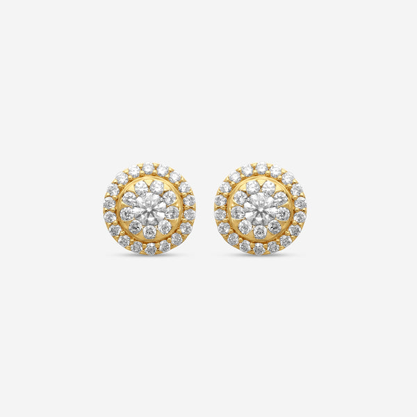 Memoire - Forever Bouquets Diamond Studs 18KY 0.75 ctw apprx -MBQ03E-0075FMY-18KY - THE SOLIST
