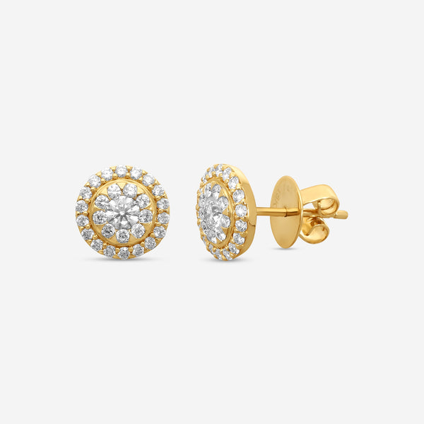 Memoire - Forever Bouquets Diamond Studs 18KY 0.75 ctw apprx -MBQ03E-0075FMY-18KY - THE SOLIST