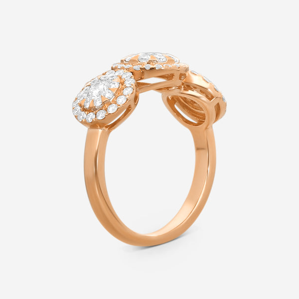 Memoire - Diamond Bouquets Engagement Ring 18KR 1ctw approx - MBQ05R-0100TR-18KR - THE SOLIST
