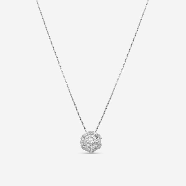 Memoire - Diamond Bouquets Designer Pendants 18KW 0.75ctw approx - MBQ4P-0075TW-18KW - THE SOLIST