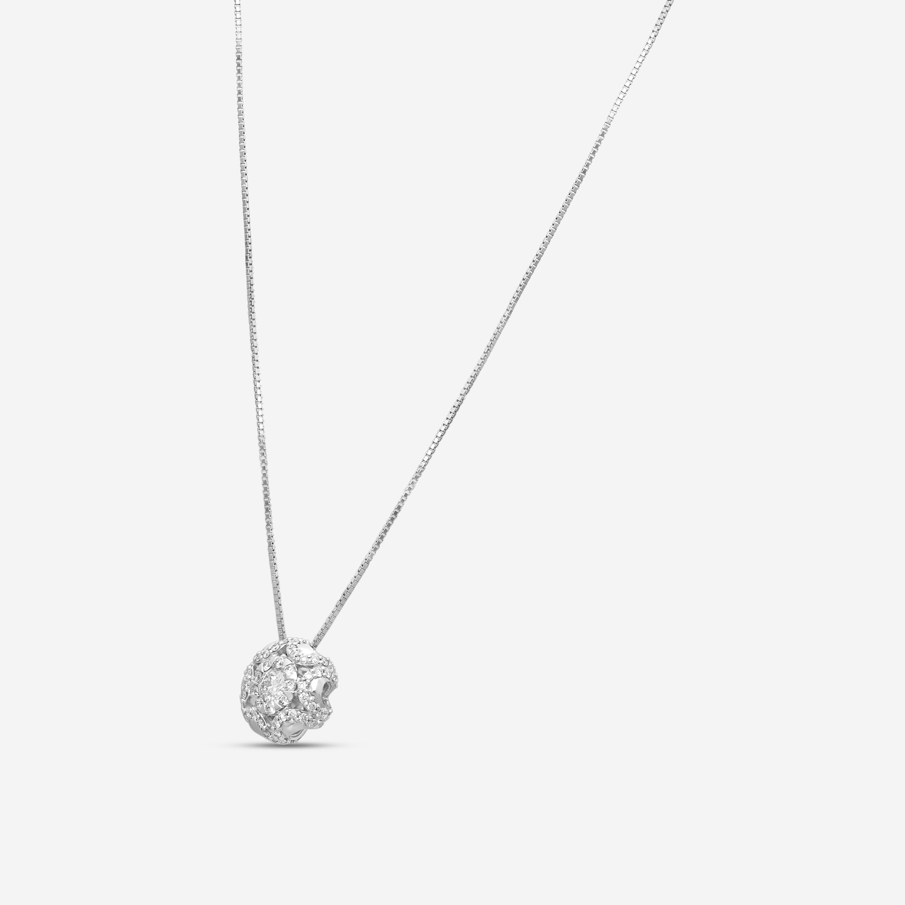Memoire - Diamond Bouquets Designer Pendants 18KW 0.75ctw approx - MBQ4P-0075TW-18KW - THE SOLIST