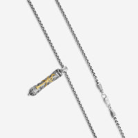 KONSTANTINO - "Stavros" Sterling Silver & 18k Yellow Gold, Spinel Pendant (SPN: 0.255ct) - MEKJ677-130

Pendant Dimensions: 2.38 x 0.38 in.
S/S Chain Included:CHKJ6-131-22 (Length - 22in.) - THE SOLIST