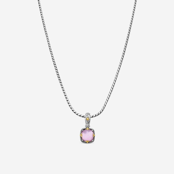 KONSTANTINO - "Gen K 2" Sterling Silver & 18k Yellow Gold, Pink Corundum Doublet Pendant (COR: 10mm) - MEKJ763-652

Pendant Dimensions: 1.00 x 0.50 in.
S/S Chain Included:CHKJ22-131-18 (Length - 18in.) - THE SOLIST