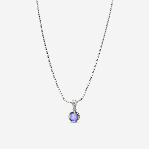 KONSTANTINO - "Gen K 2" Sterling Silver & 18k Yellow Gold, Purple Agate Triplet Pendant (PUR: 10mm) - MEKJ764-651

Pendant Dimensions: 1.00 x 0.50 in.
S/S Chain Included:CHKJ22-131-18 (Length - 18in.) - THE SOLIST