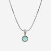 KONSTANTINO - "Gen K 2" Sterling Silver & 18k Yellow Gold, Aquamarine Triplet Pendant (AQM: 10mm) - MEKJ764-655

Pendant Dimensions: 1.00 x 0.50 in.
S/S Chain Included:CHKJ22-131-18 (Length - 18in.) - THE SOLIST