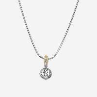 KONSTANTINO - "Gen K 2" Sterling Silver & 18k Yellow Gold, Aquamarine Triplet Pendant (AQM: 10mm) - MEKJ764-655

Pendant Dimensions: 1.00 x 0.50 in.
S/S Chain Included:CHKJ22-131-18 (Length - 18in.) - THE SOLIST