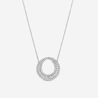 Mémoire 18K White Gold Diamond Infinity Circle Necklace MFDC103N-0160T8W - THE SOLIST