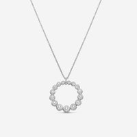 Mémoire Golden Bubbles Classic 18K White Gold Diamond Pendant Necklace MGBMRP-0100TW - THE SOLIST
