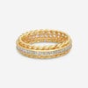 Suna 14K & 18K Yellow Gold Wedding Band Ring Sz. 6 W1/2YY-TGW