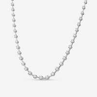 Mémoire 18K White Gold Diamond Station Bar Necklace MXN4528N-0200TW - THE SOLIST