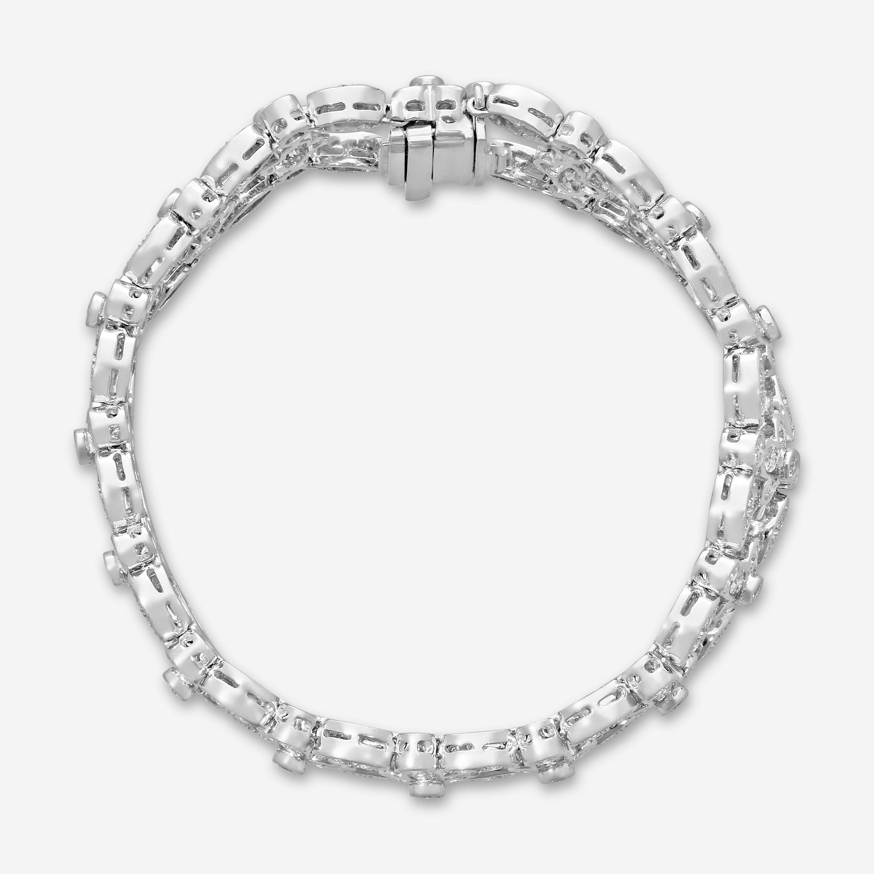 Suna Platinum Diamond Lace Bracelet B3661P
