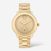 Movado BOLD Verso Stainless Steel Yellow Gold Toned Quartz Unisex Watch 3600750
