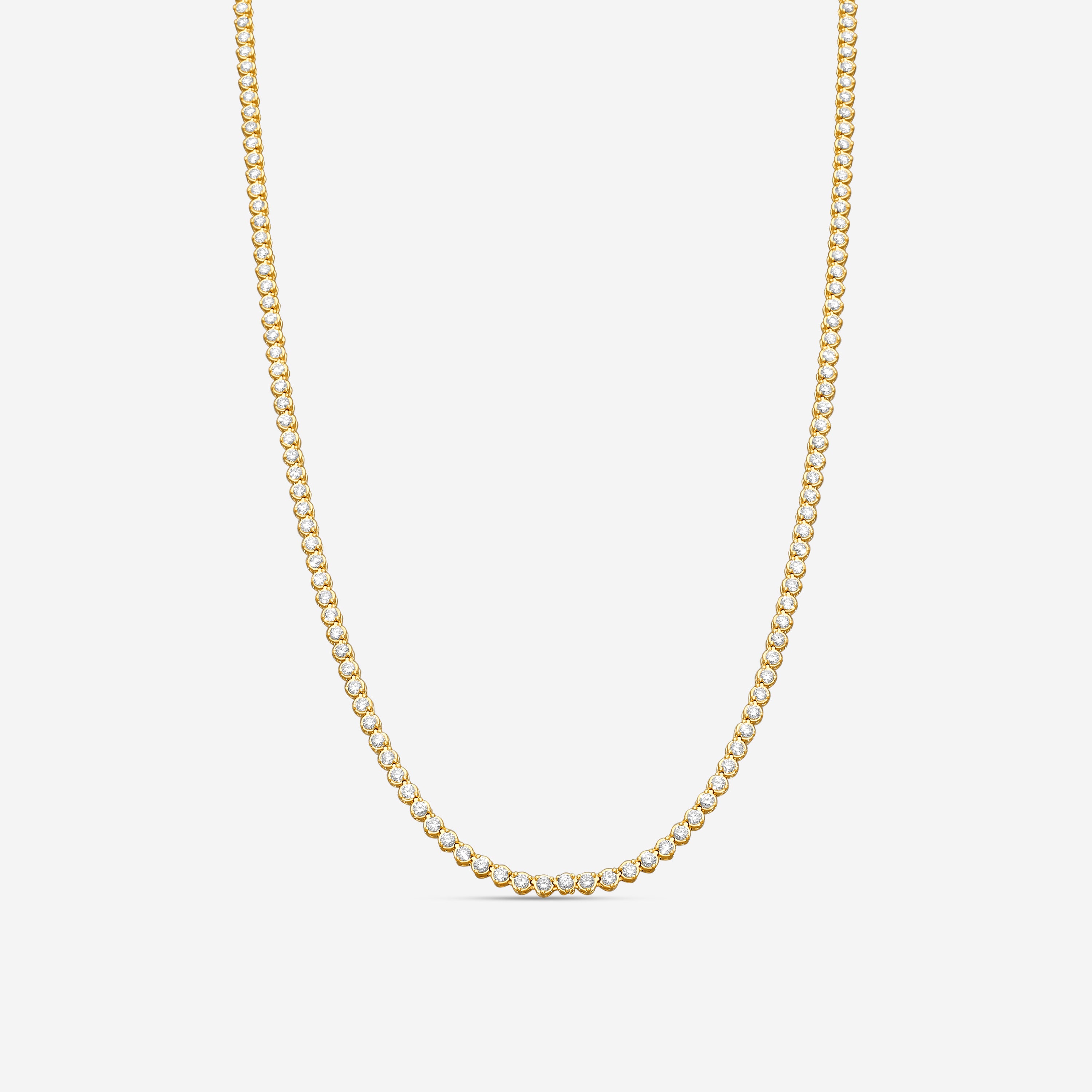 Ina Mar 14K White Gold Martini 20.00ct Tennis Necklace N1154C-FY-500F - THE SOLIST