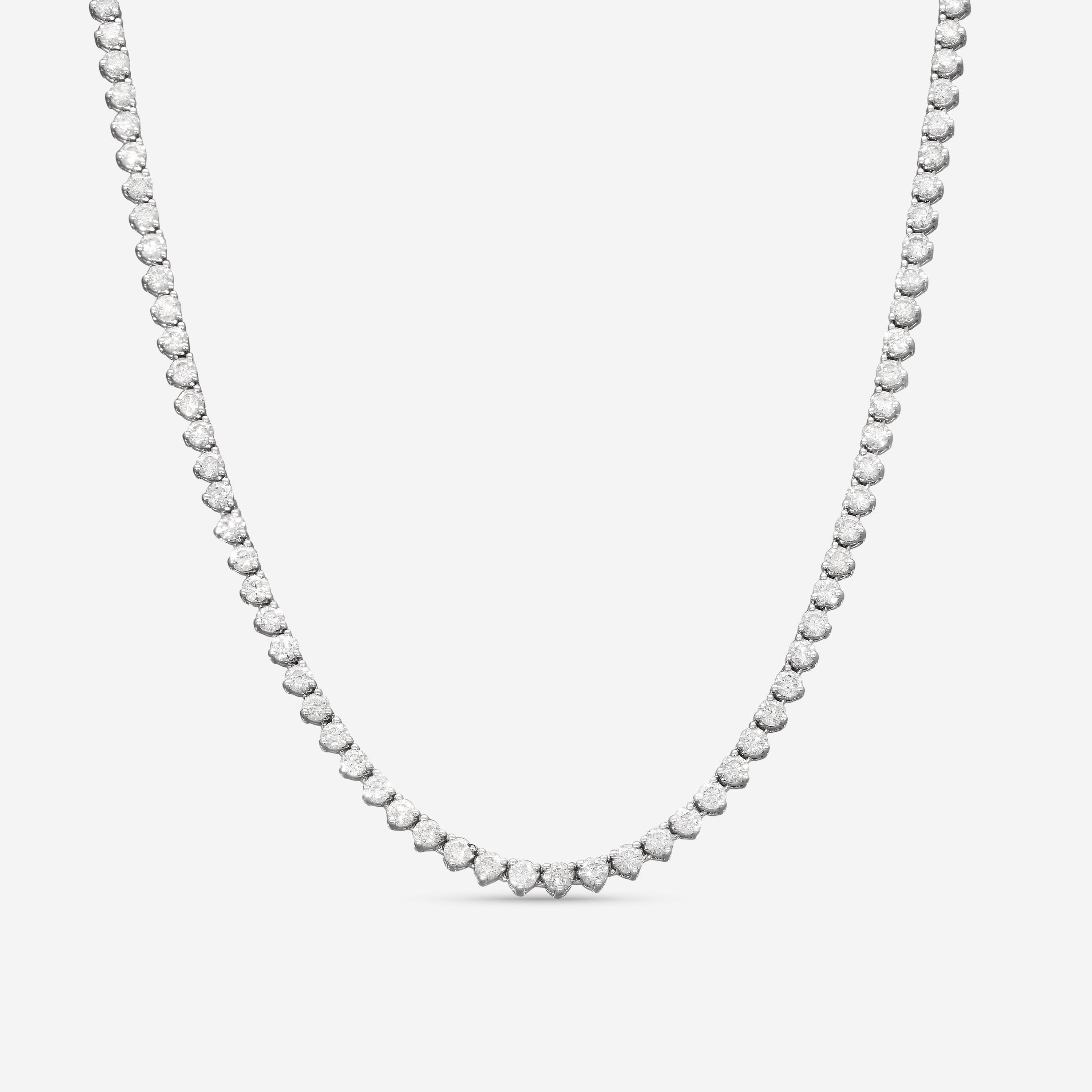 Ina Mar 14K White Gold Martini 10.00ct Tennis Necklace N1154E-FW-1000F - THE SOLIST