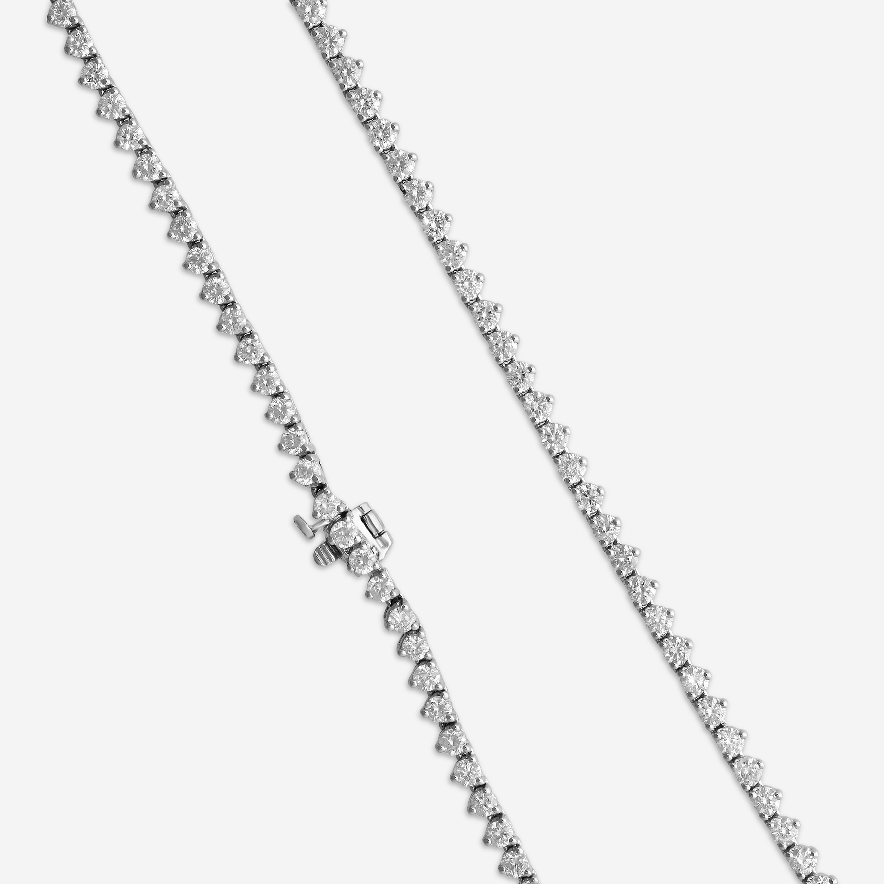 Ina Mar 14K White Gold Martini 10.00ct Tennis Necklace N1154E-FW-1000F - THE SOLIST