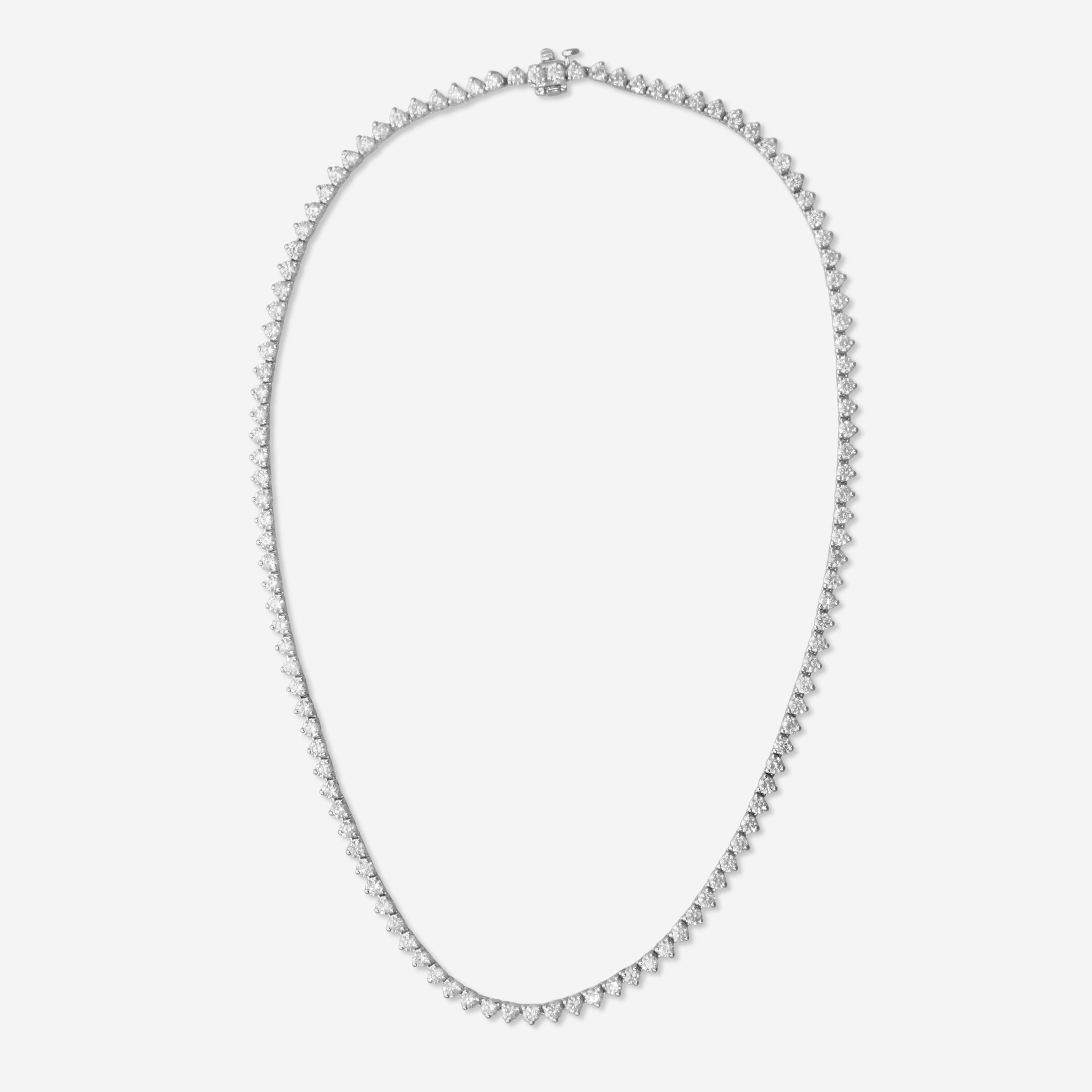 Ina Mar 14K White Gold Martini 10.00ct Tennis Necklace N1154E-FW-1000F - THE SOLIST