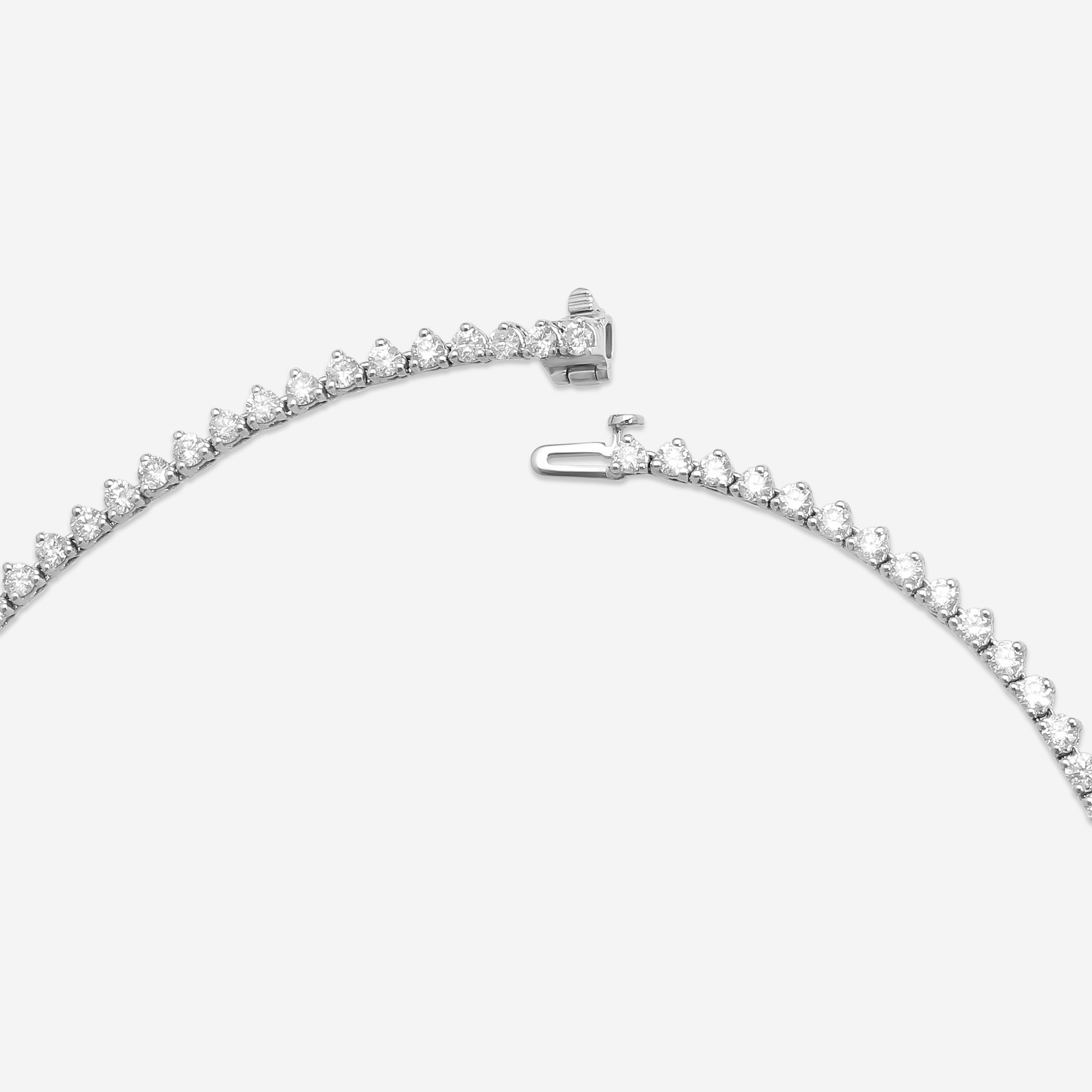 Ina Mar 14K White Gold Martini 10.00ct Tennis Necklace N1154E-FW-1000F - THE SOLIST