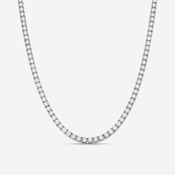 Ina Mar 14K White Gold 4-Prong 15.00ct Tennis Necklace N1197K-FW-1500F - THE SOLIST