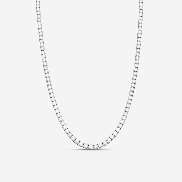 Ina Mar 14K White Gold 4-Prong 20.00ct Tennis Necklace N1197L-FW-2000F - THE SOLIST
