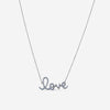Sydney Evan "Love" 14K Blackened Gold Blue Sapphire Pendant Necklace N19568S-B18XT