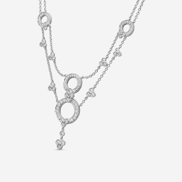 Suna Brothers Platinum Diamond Lace Necklace N263P