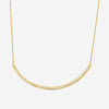 Sydney Evan 14K Yellow Gold Diamond Pavé Curved Bar Pendant Necklace N27819-Y18XT