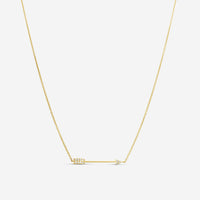 Sydney Evan Arrow 14K Yellow Gold Diamond Pendant Necklace N29221-Y18XT