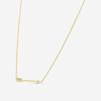 Sydney Evan Arrow 14K Yellow Gold Diamond Pendant Necklace N29221-Y18XT