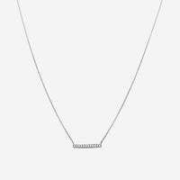 Sydney Evan 14K Blackened Gold Diamond Single Bar Pendant Necklace N29231-B16