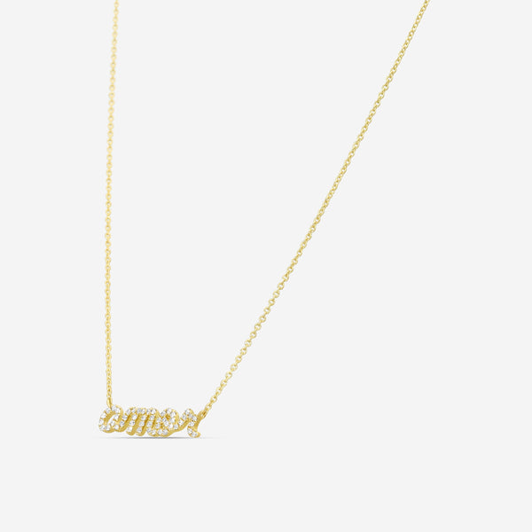 Sydney Evan Amor 14K Yellow Gold Diamond Pendant Necklace N30648-Y18XT