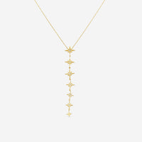 Sydney Evan Starburst 14K Yellow Gold Diamond Pendant Necklace N36040-Y18XT