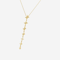 Sydney Evan Starburst 14K Yellow Gold Diamond Pendant Necklace N36040-Y18XT