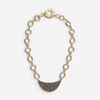 Devon Leigh 18K Rose Gold Plated Brass Hematite Pendant Necklace N4758